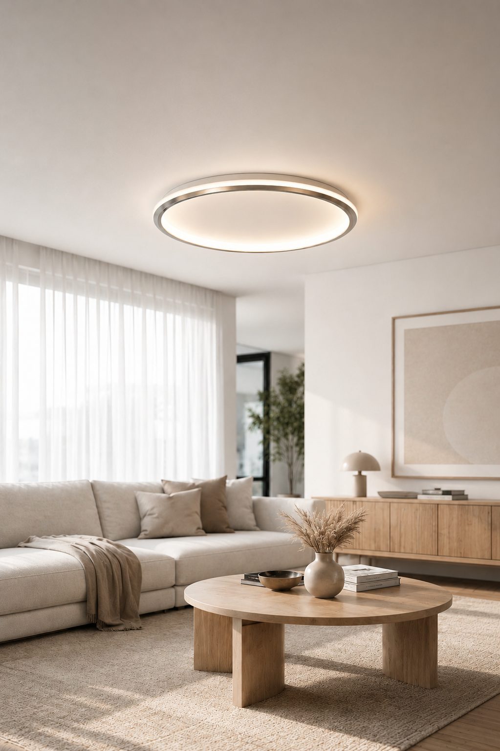 Plafonnier LED design LuminaSeat pour espace de vie Image