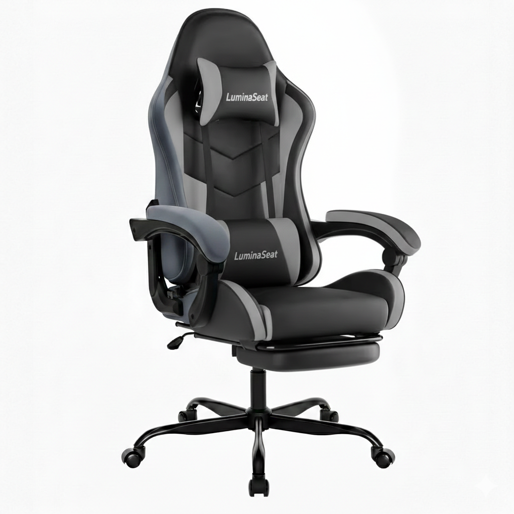 Fauteuil Gaming Noir - Edition LuminaSeat