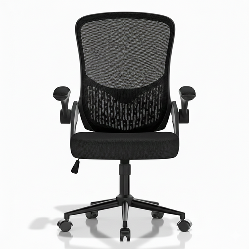 fauteuil-bureau-maille-respirante-noir-assise-confortable