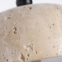 Applique murale design travertin & bois | Champino - LuminaSeat