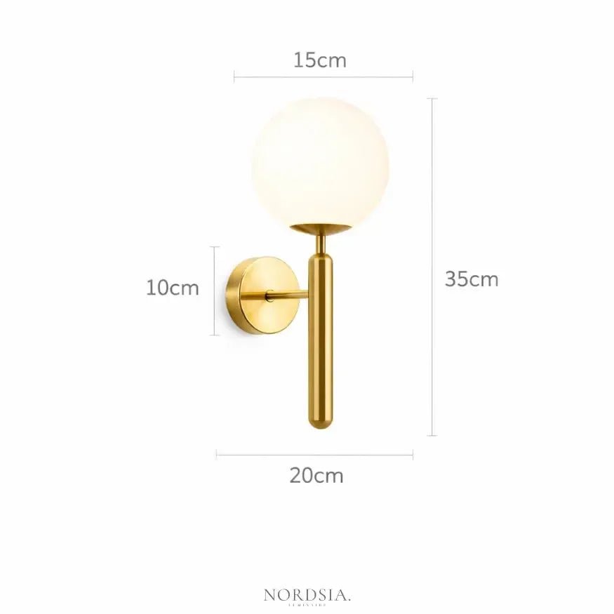 Applique murale moderne doré | Luizra - LuminaSeat