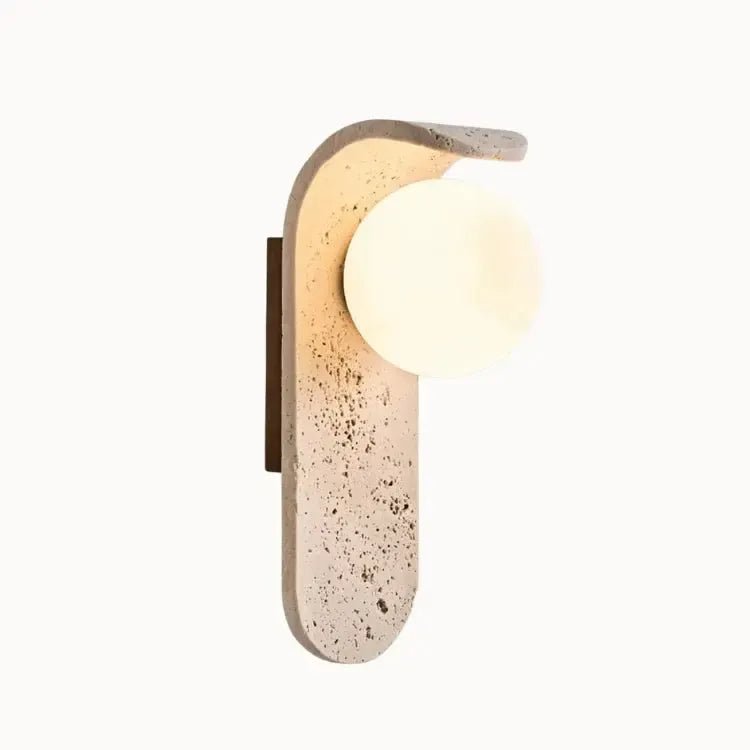 Applique murale scandinave en travertin | Nirxo - LuminaSeat