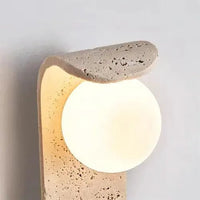 Applique murale scandinave en travertin | Nirxo - LuminaSeat