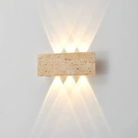 Applique murale Travertin design à LED | Mureloa - LuminaSeat