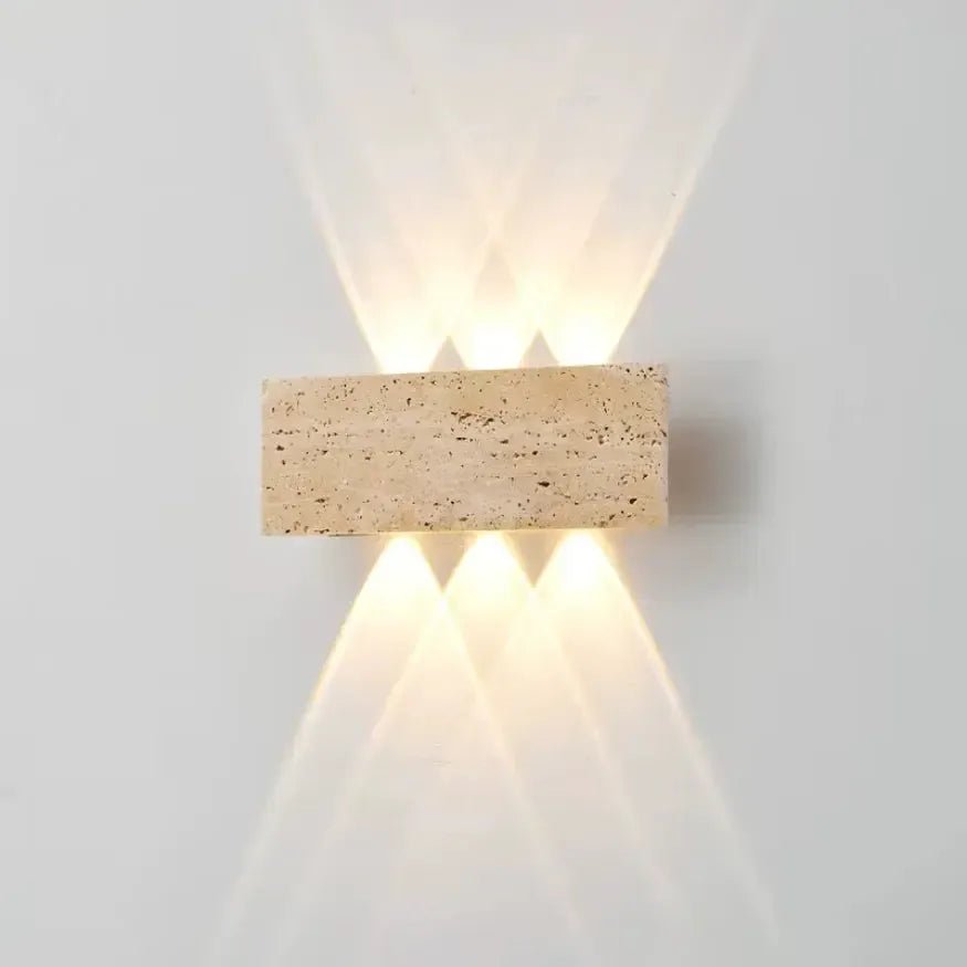 Applique murale Travertin design à LED | Mureloa - LuminaSeat