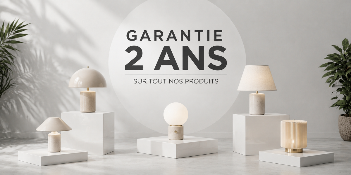 Garantie 2 ans sur tous nos luminaires design pour un achat en toute sérénité Image
