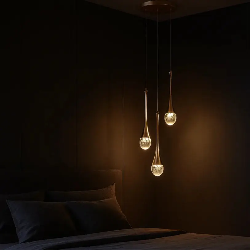 Suspension moderne en cristal Ø 35 cm | Goulina