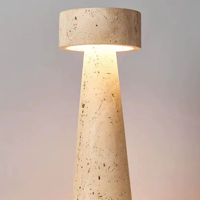 Lampe de chevet moderne à LED en travertin | Idrissi