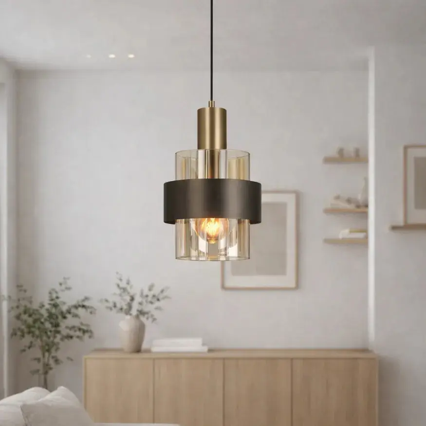 Suspension verre moderne Ø 20 cm | Tino