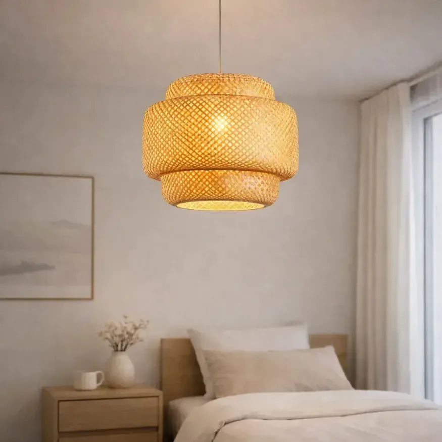 Suspension naturelle en bambou Ø 30 cm | Manoa