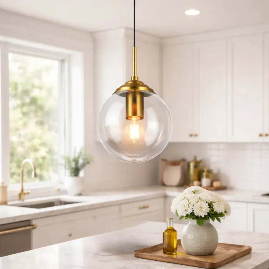 Suspension Moderne en verre Ø 15 cm | Galioep