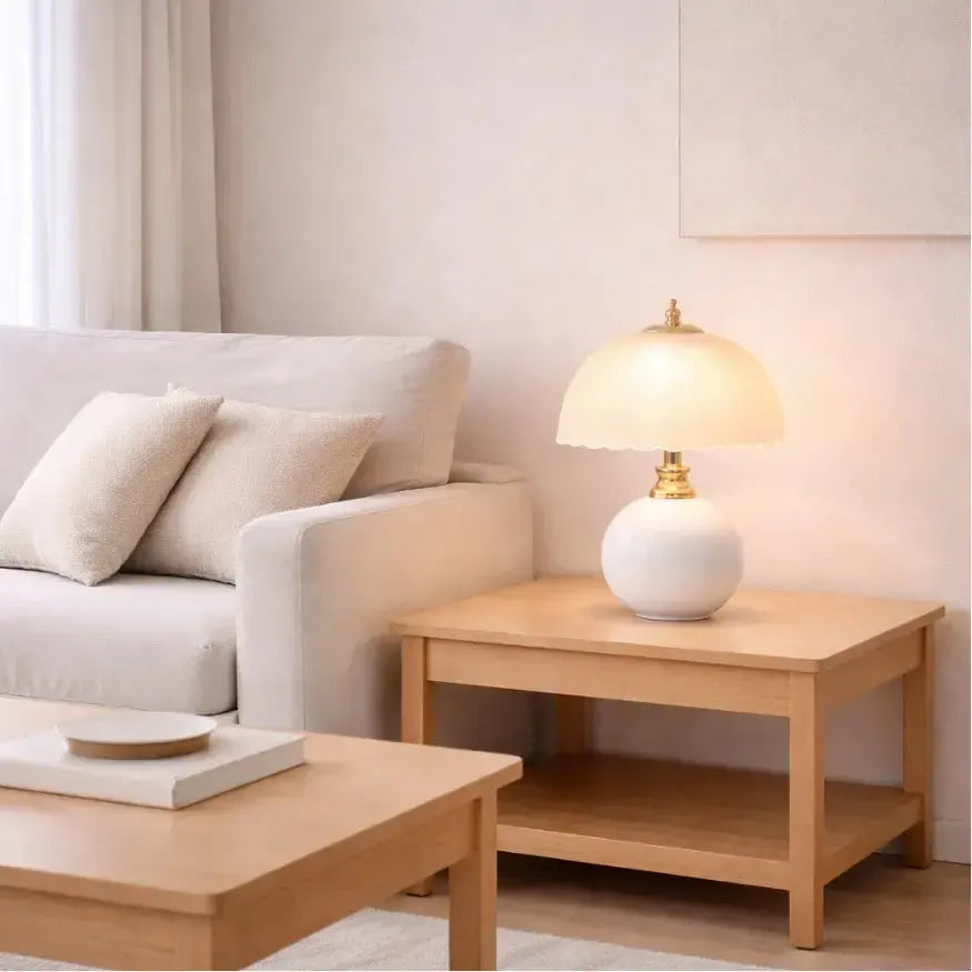 Lampe de chevet vintage en Céramique & Verre | Parani