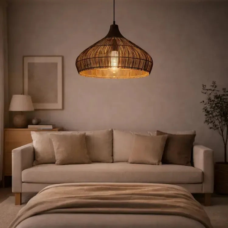 Suspension rotin naturel Ø 40 cm | Cocooning