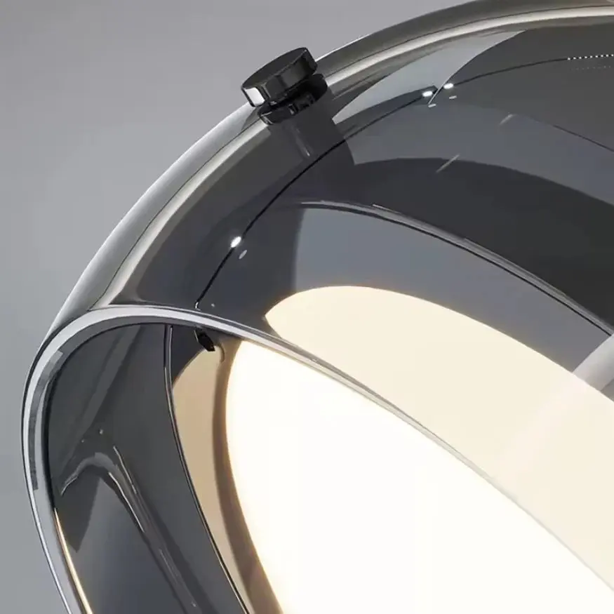 Suspension en verre fumé moderne Ø 20 cm | Lumino