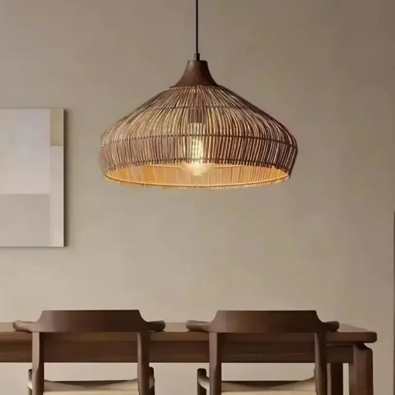 Suspension rotin naturel Ø 40 cm | Cocooning
