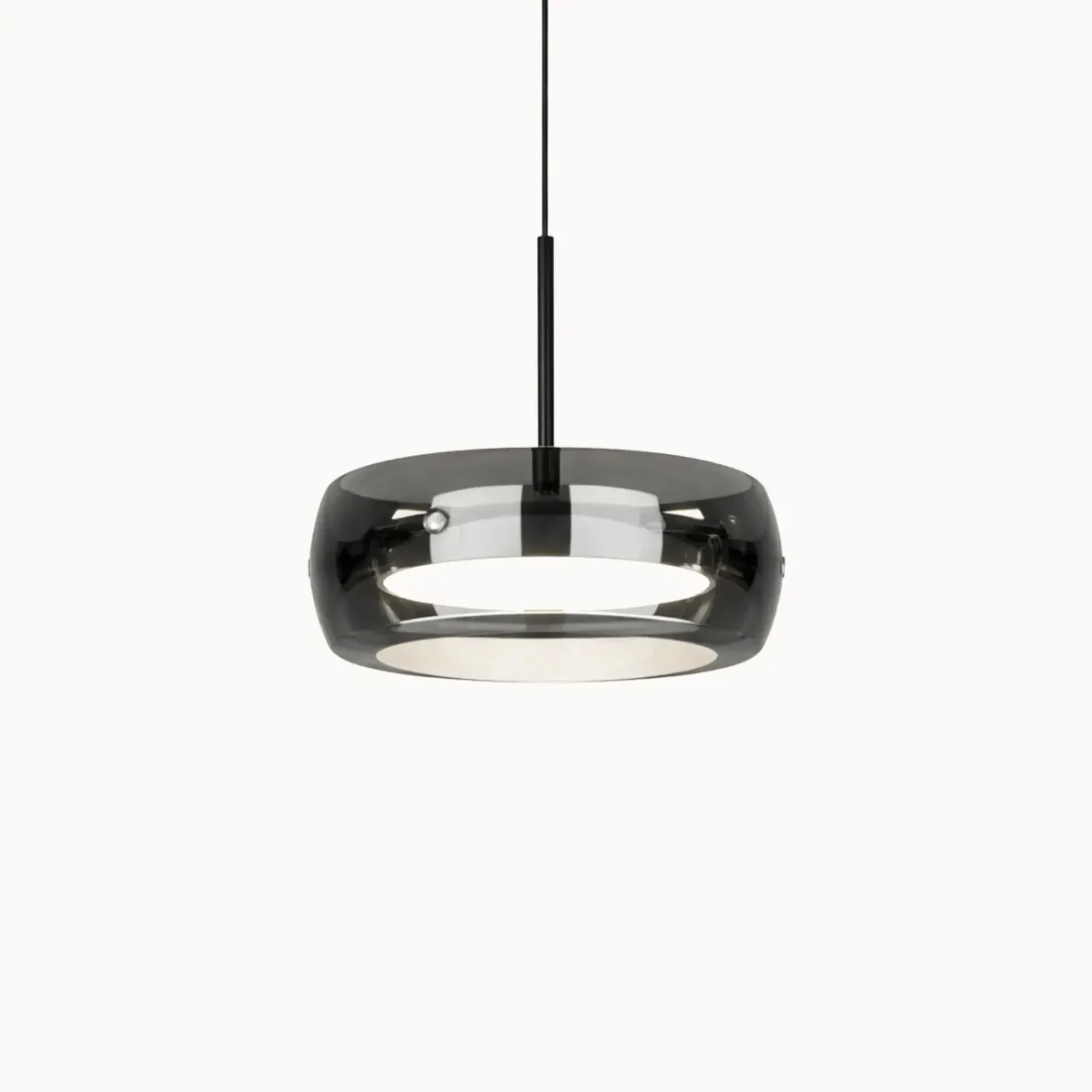 Suspension en verre fumé moderne Ø 20 cm | Lumino