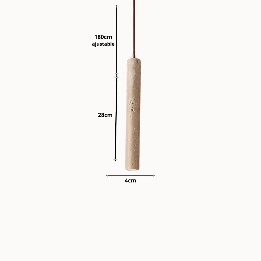 Suspension scandinave épuré en pierre de travertin | Vikine