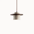 Suspension design scandinave en travertin Ø 20 cm | Nirill