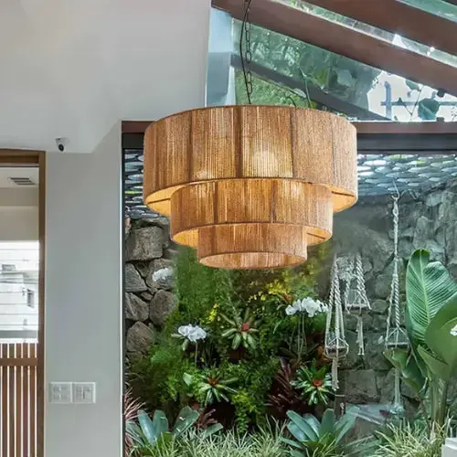 Suspension design en chanvre naturel | Luxua