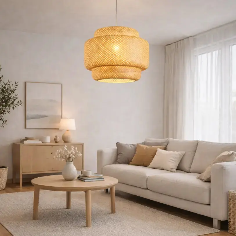 Suspension naturelle en bambou Ø 30 cm | Manoa