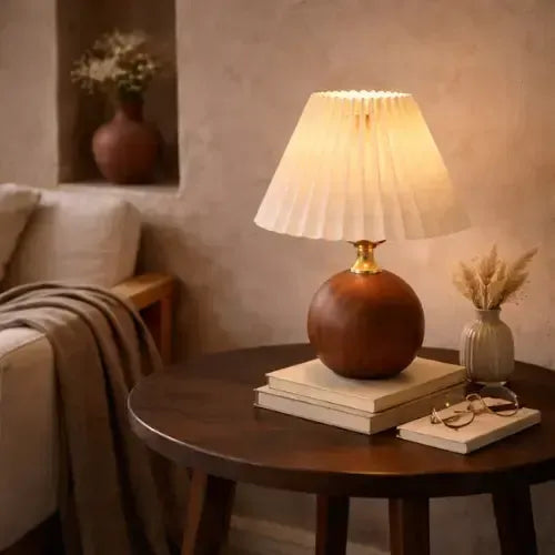 Lampe de chevet en bois massif | Usiris