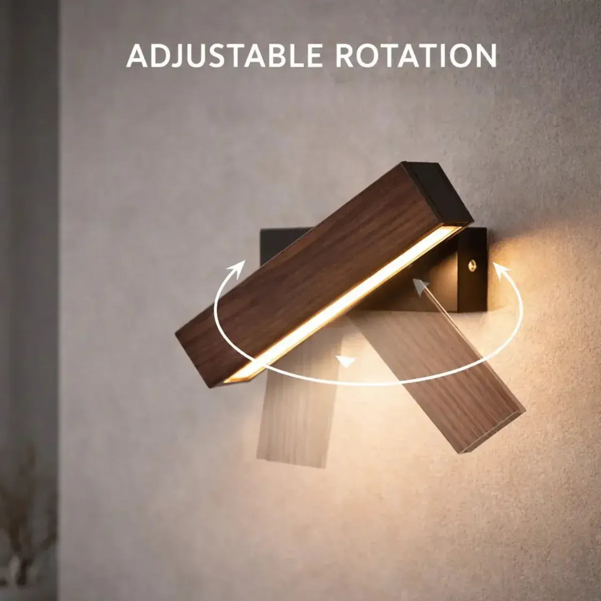 Applique murale LED en bois Ø 30 cm | Meakla