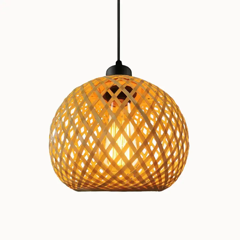Suspension bambou design sphérique Ø 20 cm | balino