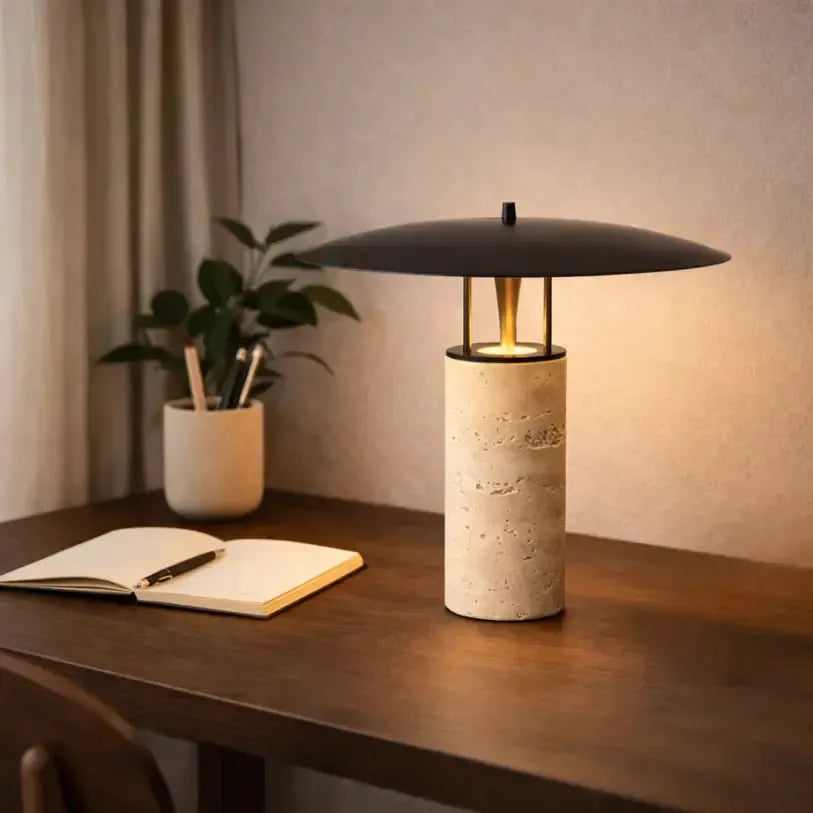 Lampe pierre de travertin authentique | Lima