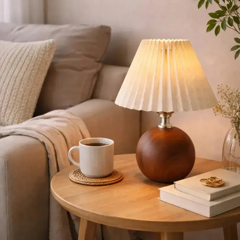 Lampe de chevet en bois massif | Usiris