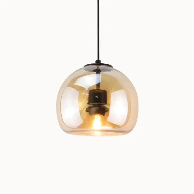 Suspension en Verre design minimaliste Ø 20 cm | Gorgino