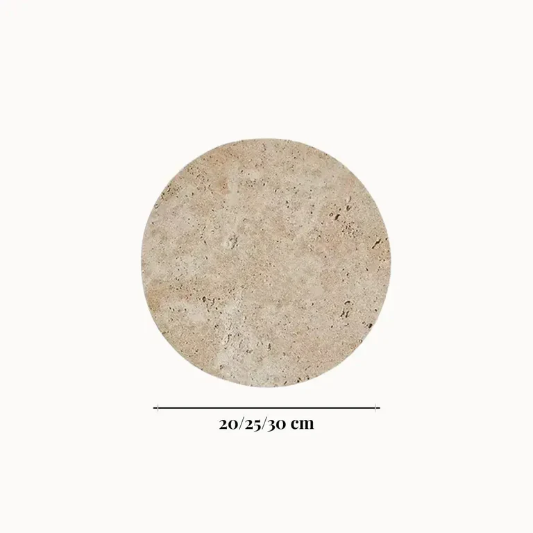 Applique murale LED en travertin authentique | Lunamo