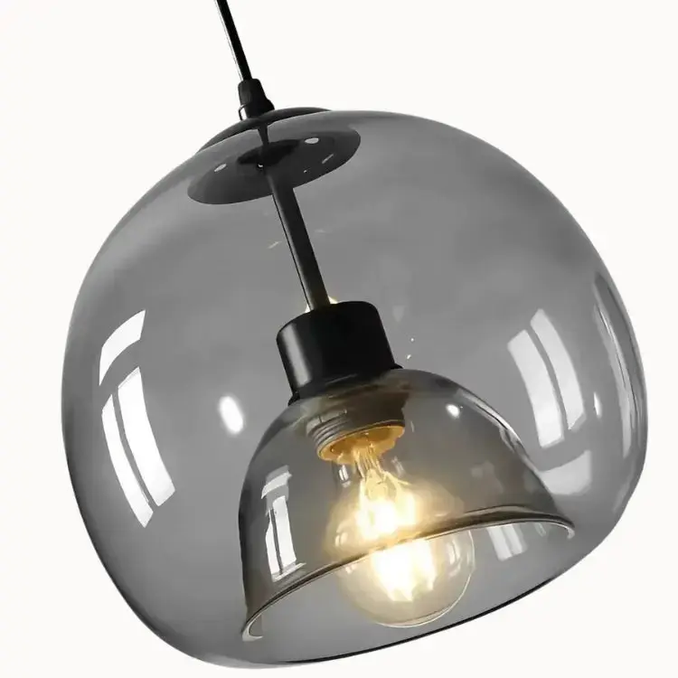 Suspension en Verre design minimaliste Ø 20 cm | Gorgino