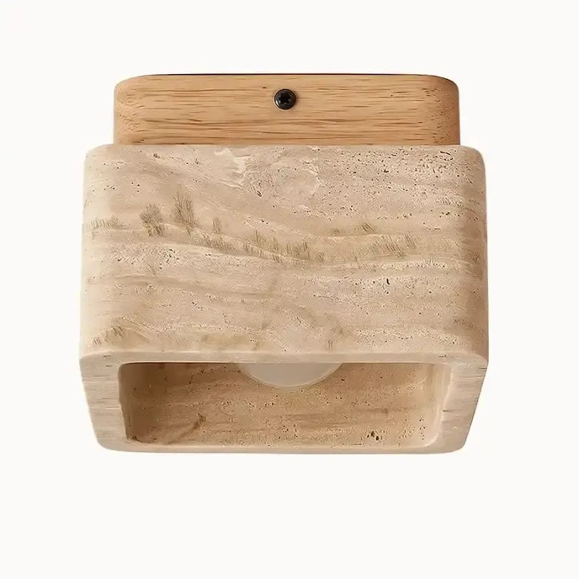 Plafonnier nordique en travertin | Orthone
