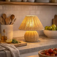 Lampe de chevet bambou tressé | Tiruna - LuminaSeat