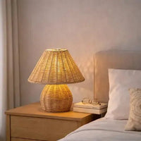 Lampe de chevet bambou tressé | Tiruna - LuminaSeat