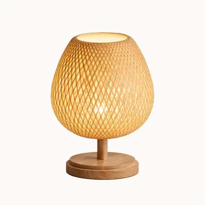 Lampe de chevet bois & bambou naturel | Muereli - LuminaSeat