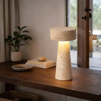 Lampe de chevet moderne à LED en travertin | Idrissi - LuminaSeat