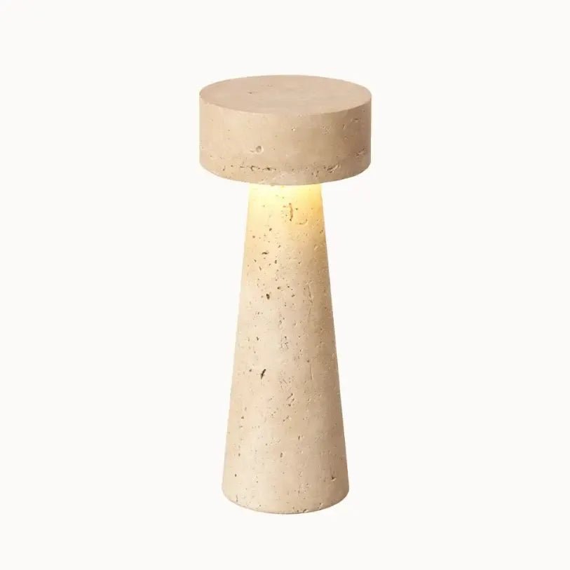 Lampe de chevet moderne à LED en travertin | Idrissi - LuminaSeat