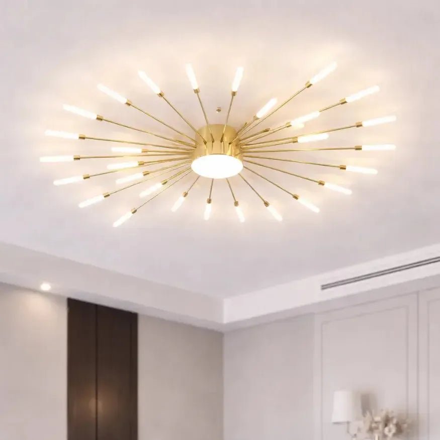 Plafonnier LED design graphique moderne | Toilua - LuminaSeat