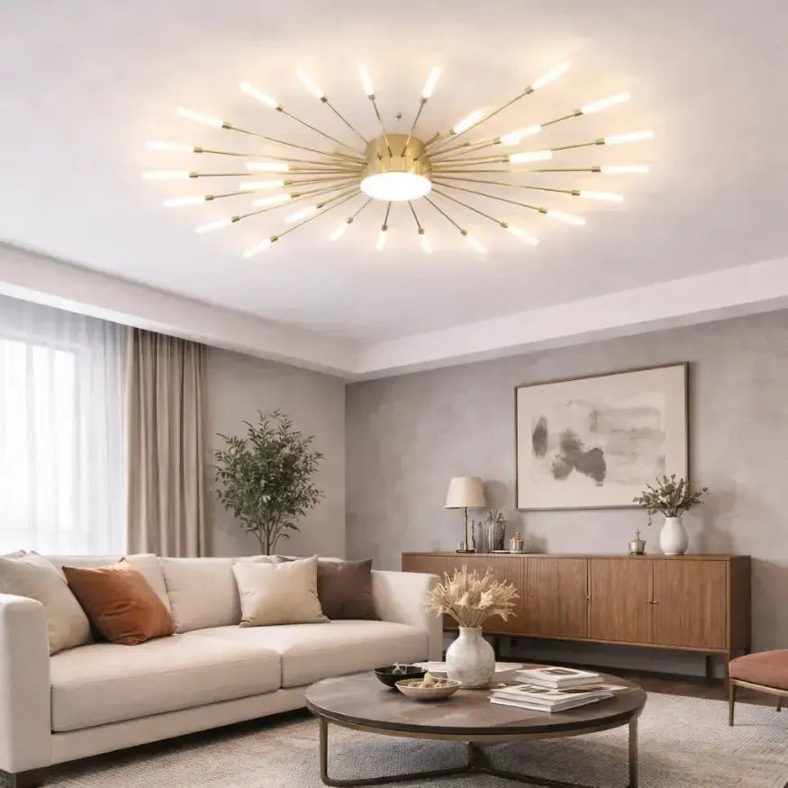 Plafonnier LED design graphique moderne | Toilua - LuminaSeat