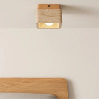 Plafonnier nordique en travertin | Orthone - LuminaSeat