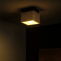 Plafonnier nordique en travertin | Orthone - LuminaSeat