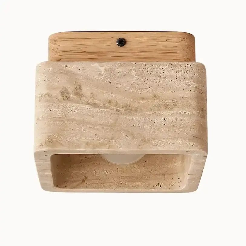 Plafonnier nordique en travertin | Orthone - LuminaSeat