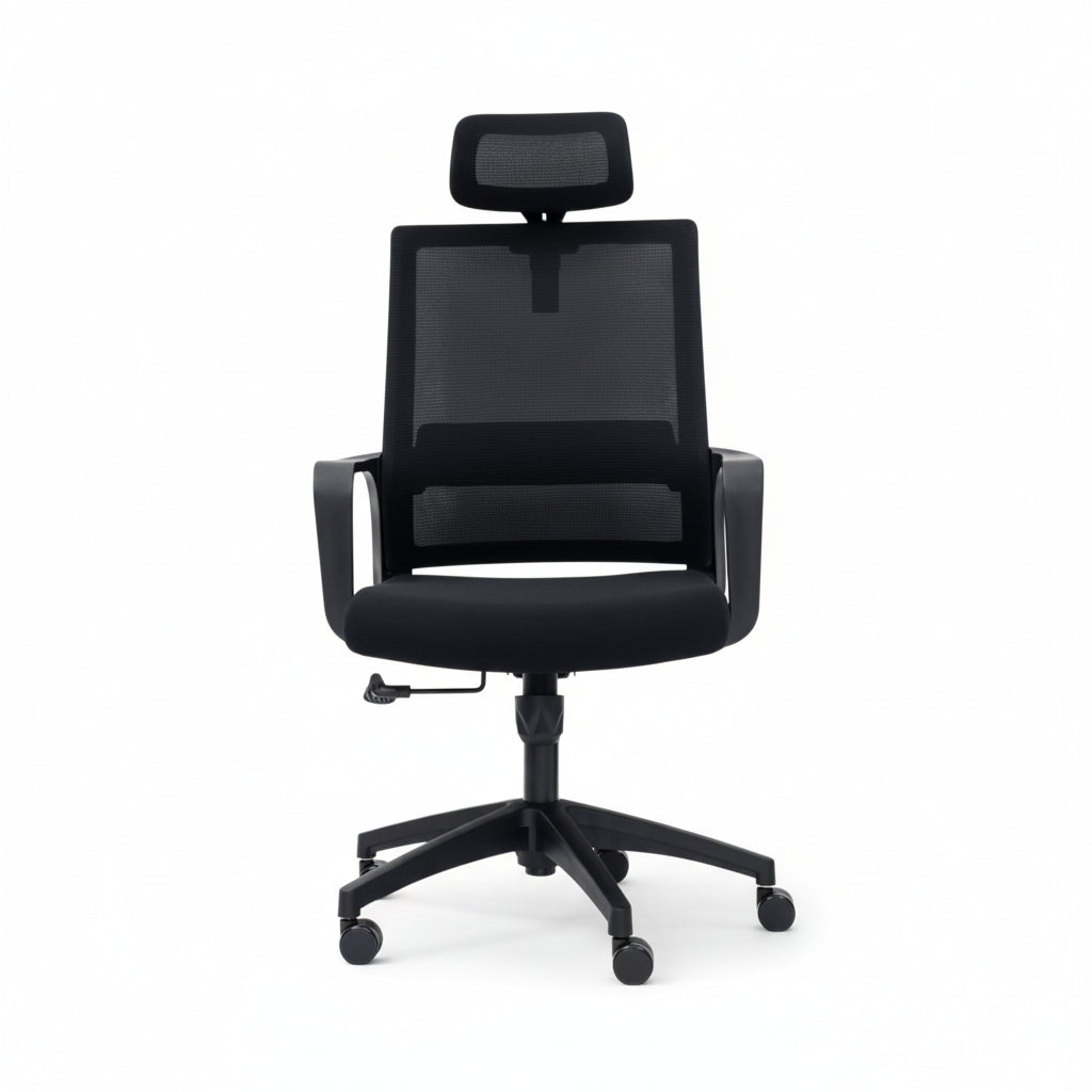 Chaise de Bureau au Design Courbé - Élégance Contemporaine & Soutien Postural