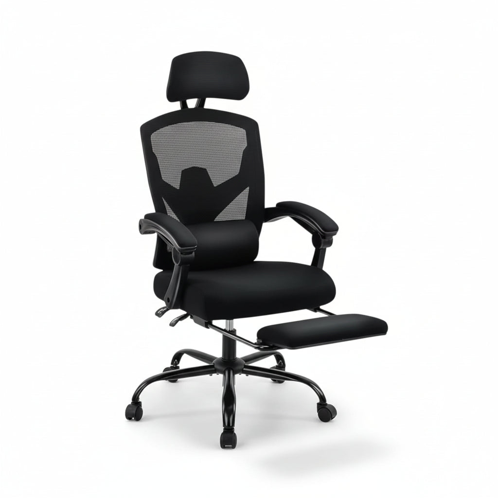 Fauteuil de Bureau Relax Pro - Mesh Respirant & Repose-pieds