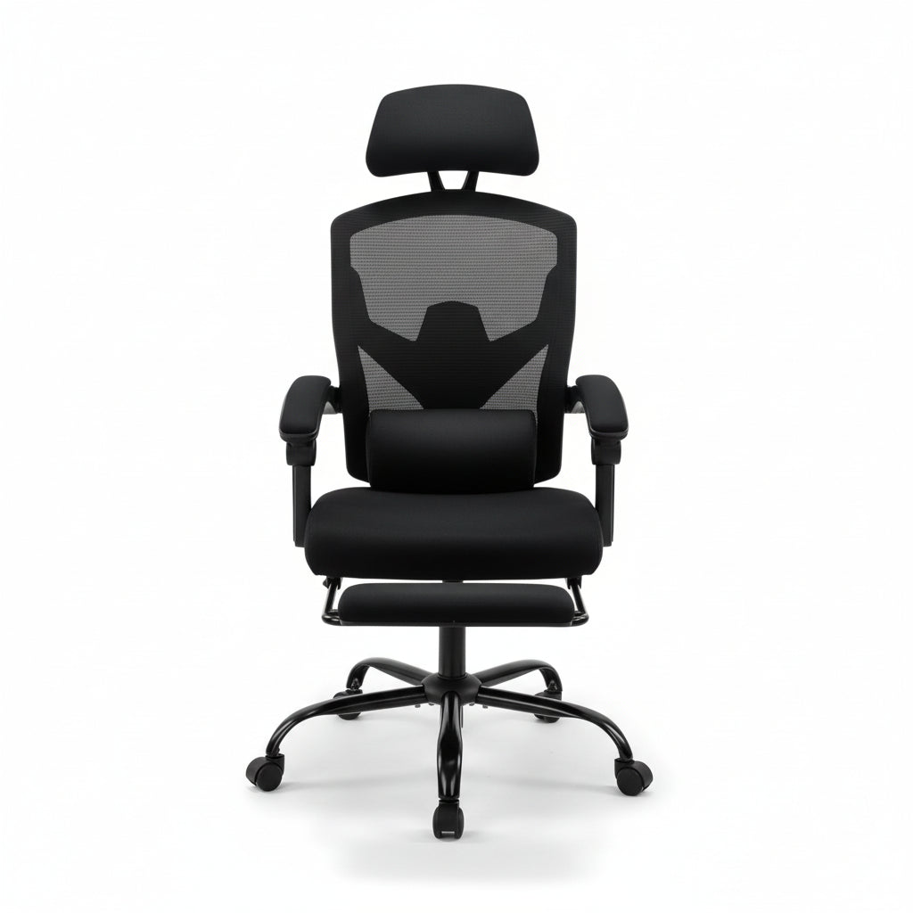 Fauteuil de Bureau Relax Pro - Mesh Respirant & Repose-pieds