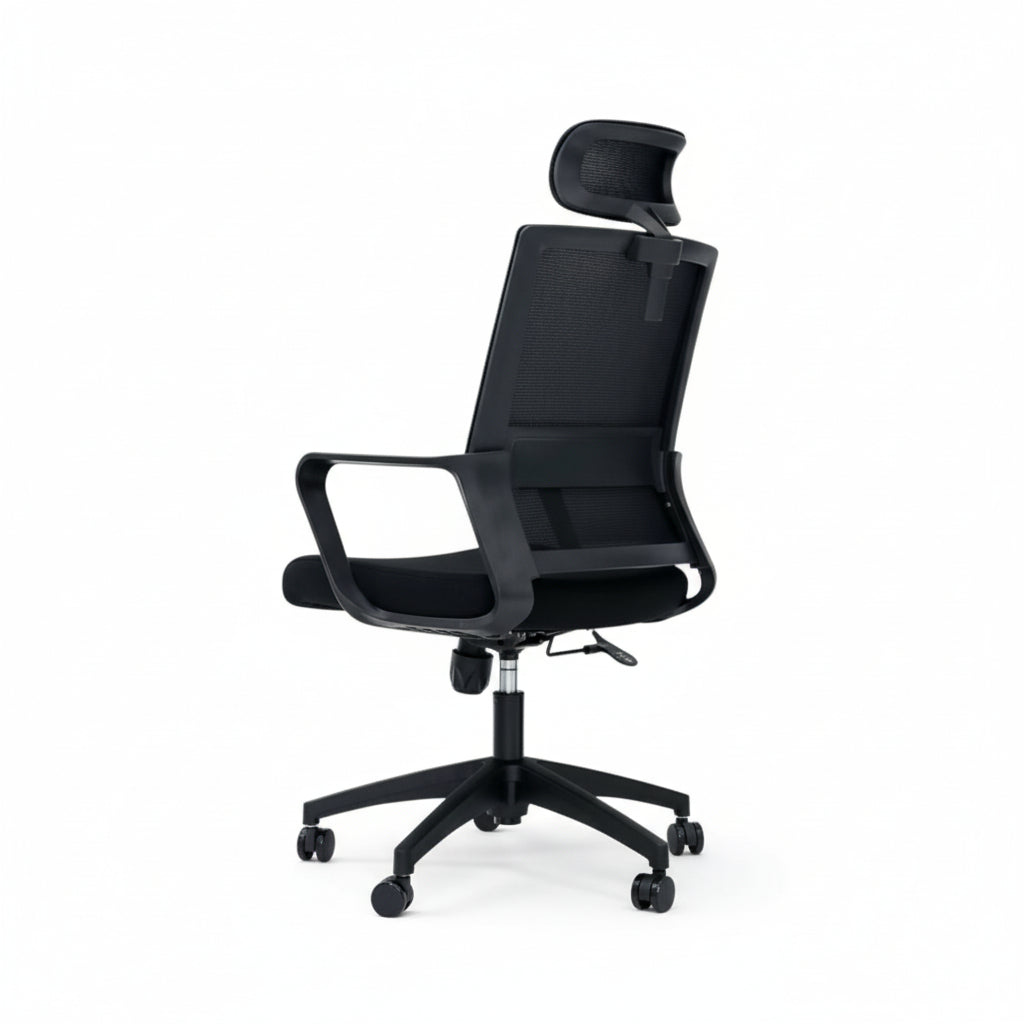 Chaise de Bureau au Design Courbé - Élégance Contemporaine & Soutien Postural