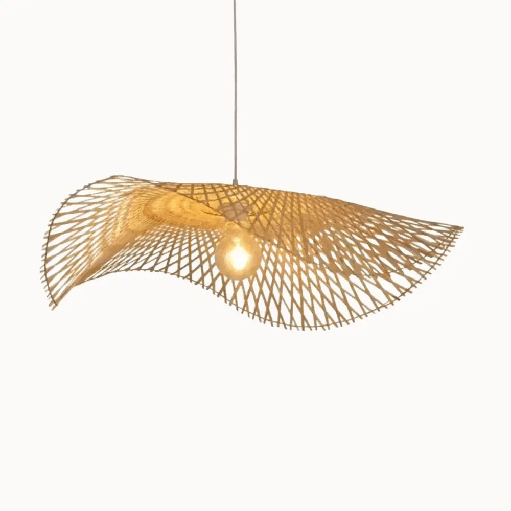 Suspension bambou design aérien Ø 35 cm | DIviano - LuminaSeat