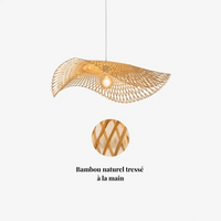 Suspension bambou design aérien Ø 35 cm | DIviano - LuminaSeat