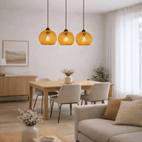 Suspension bambou design sphérique Ø 20 cm | balino - LuminaSeat